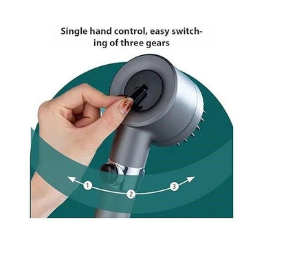 3-Mode High Pressure Shower Head