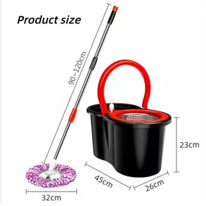 Spin Mop 360° – Adjustable Cleaning Mop with Bucket for Floors