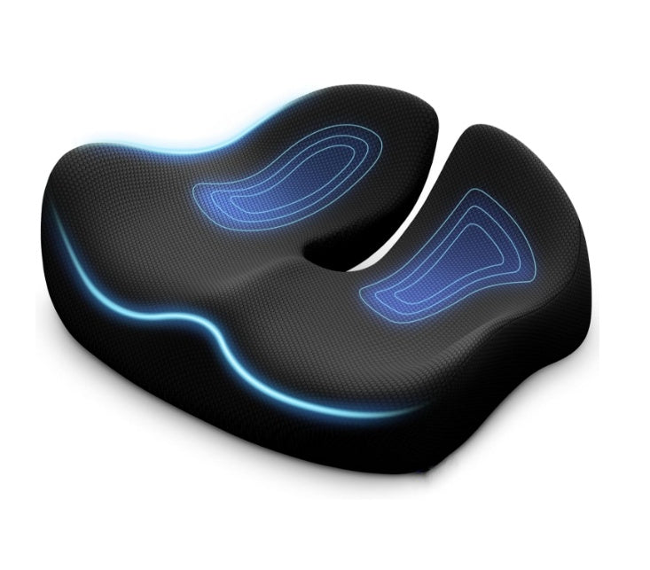 Pioneering Ergonomic Seat Cushion | Orthopedic Memory Foam Cushion for Back & Hip Support