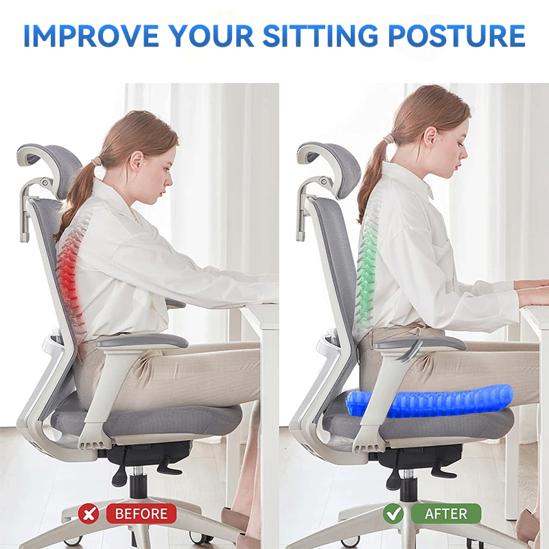 Cooling Gel Seat Cushion – Silicone Ice Pad for Car, Office Chair & Summer Heat Relief
