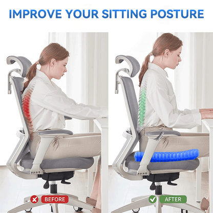 Cooling Gel Seat Cushion – Silicone Ice Pad for Car, Office Chair & Summer Heat Relief