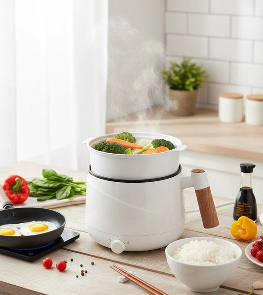 BT Electric Cooking Pot – Non-Stick Mini Hot Pot for Instant Noodles, Soup & Rice