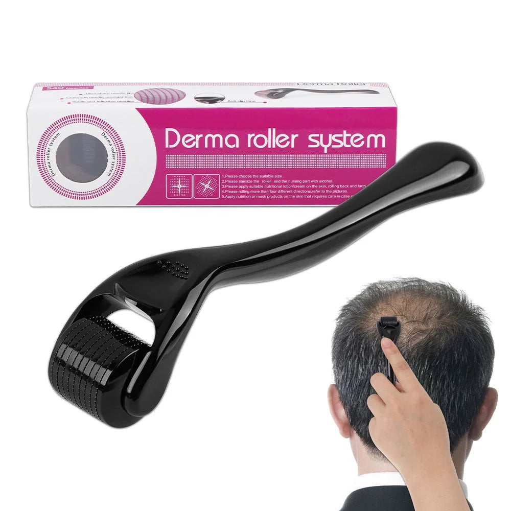 Derma Roller for Hair & Beard Growth – Microneedling Skin & Scalp Care Tool