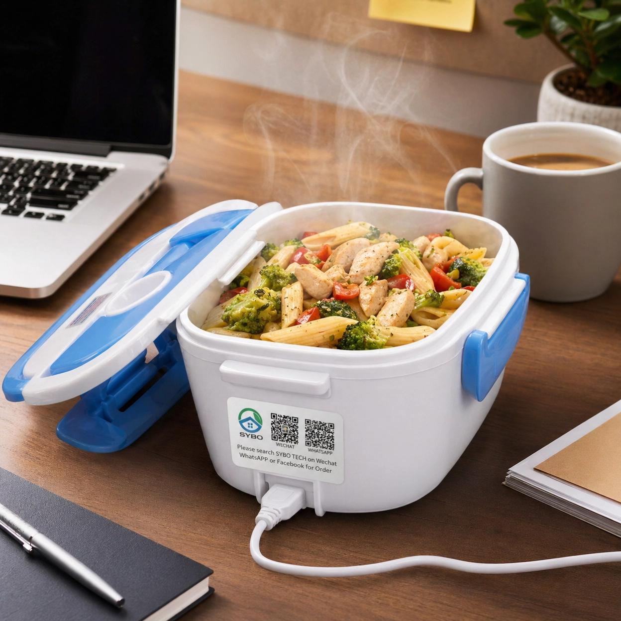 Portable Electric Heater Lunch Box | Fast Heating Food Warmer for Office & Travel