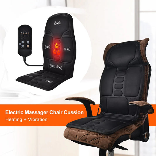 Premium Massage Seat Topper – Deep Tissue Back & Shoulder Massager with Heat