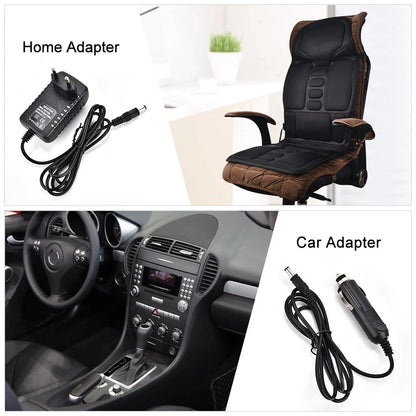 Premium Massage Seat Topper – Deep Tissue Back & Shoulder Massager with Heat