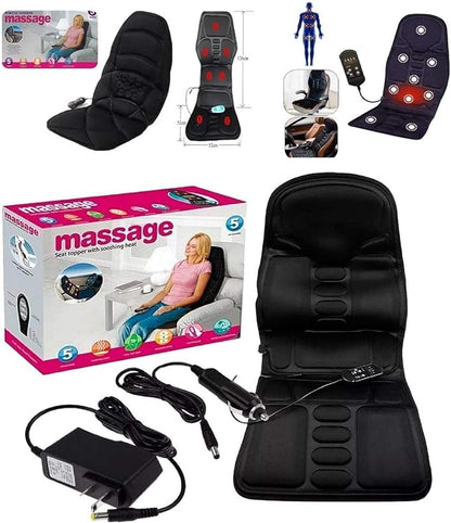 Premium Massage Seat Topper – Deep Tissue Back & Shoulder Massager with Heat