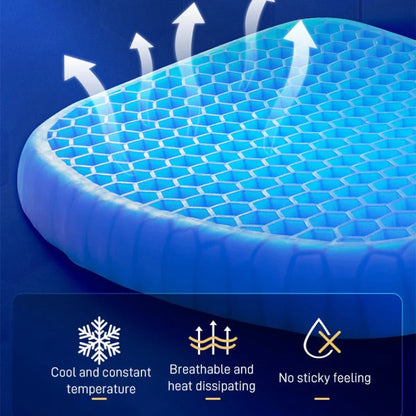 Cooling Gel Seat Cushion – Silicone Ice Pad for Car, Office Chair & Summer Heat Relief