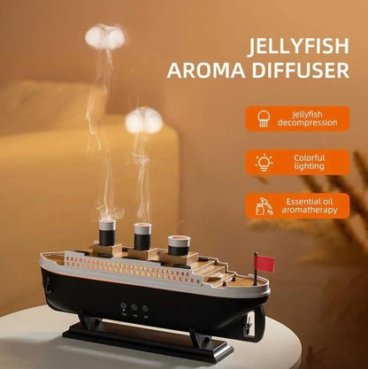 Titanic Ship Humidifier Diffuser – Steam Boat Design Air Humidifier for Home & Office