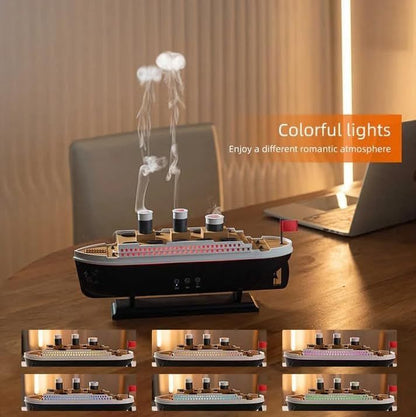 Titanic Ship Humidifier Diffuser – Steam Boat Design Air Humidifier for Home & Office