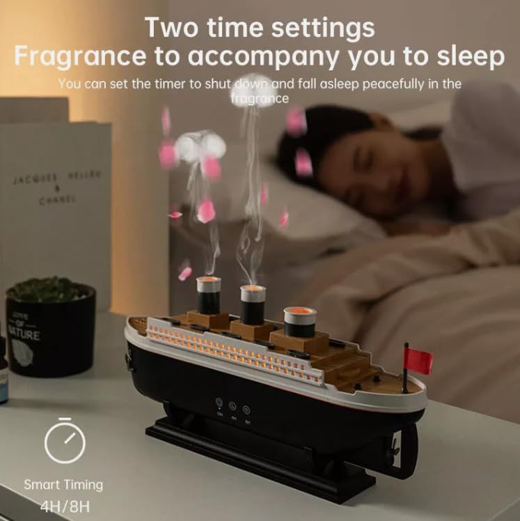 Titanic Ship Humidifier Diffuser – Steam Boat Design Air Humidifier for Home & Office