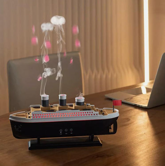 Titanic Ship Humidifier Diffuser – Steam Boat Design Air Humidifier for Home & Office