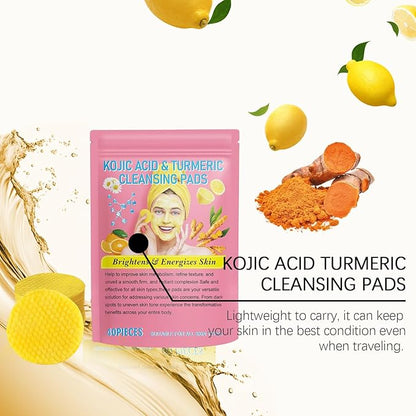 Kojic Acid and Turmeric Cleansing Pads 40 pieces